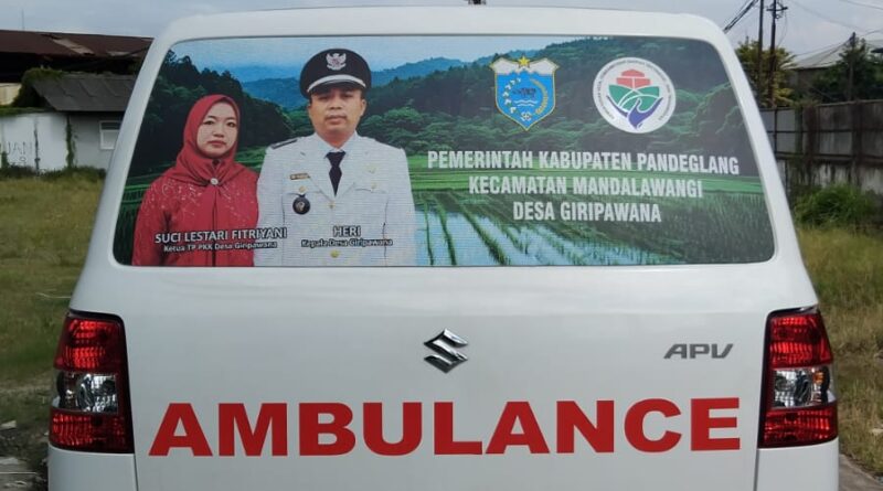 Pemdes Giripawana prioritaskan DD, untuk Ambulance Dan Paving Blok