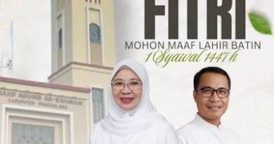 Dinkes Kabupaten Pandeglang mengucapkan Selamat Hari Raya Idul Fitri 2026